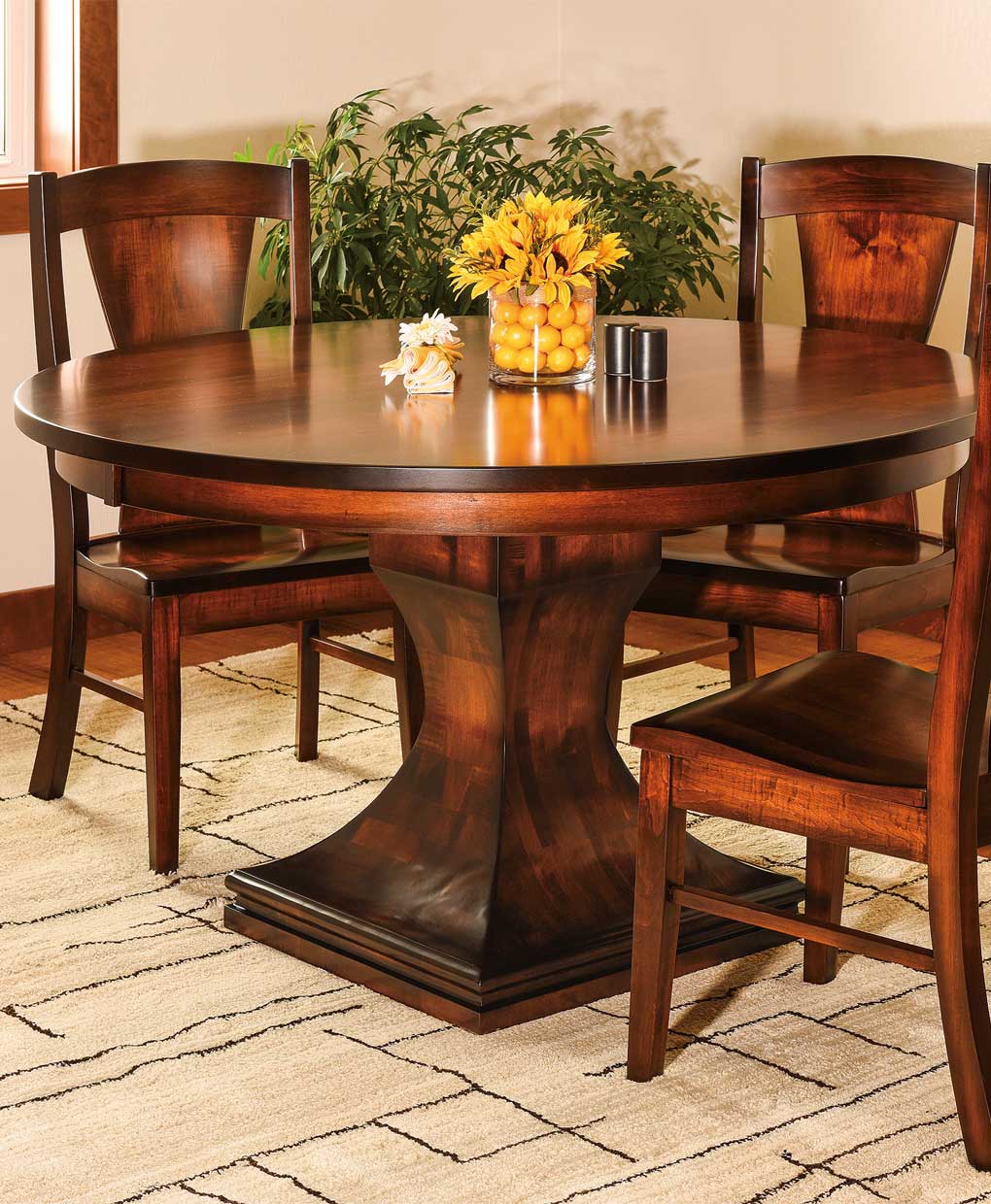 Westin Single Pedestal Dining Table - Amish Direct Furniture