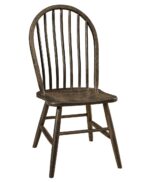 Econo Amish Dining Chair [Red Oak with Distressed Weathered Grey Wood stain.]