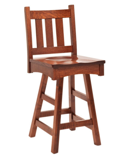 Vintage Mission Amish Swivel Bar Stool