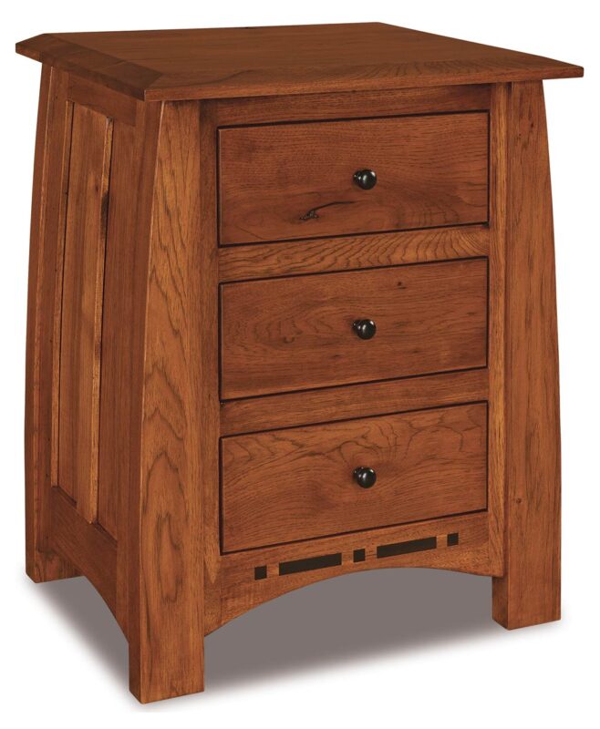 Boulder Creek 3 Drawer Nightstand