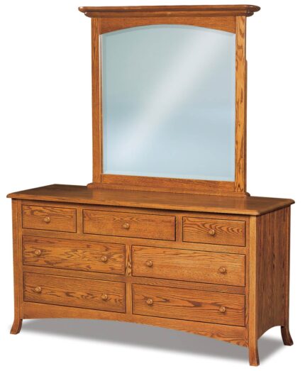 Amish Carlisle 7 Drawer Dresser with optional mirror (JRC-048)