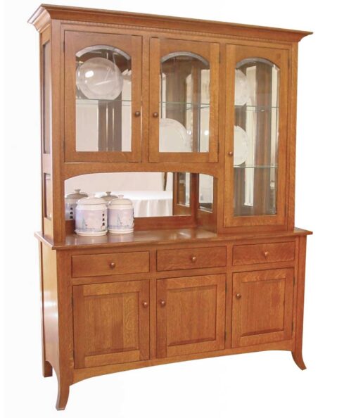 Curve Shaker Amish Hutch