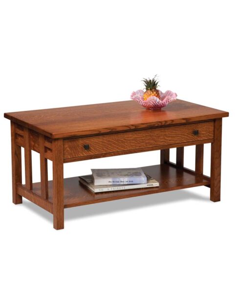 Kascade Open Coffee Table with Drawer
