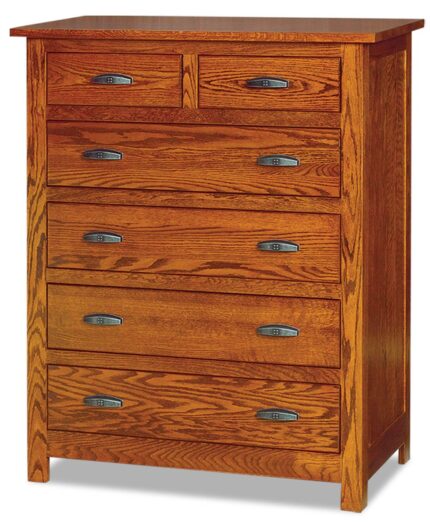 Flush Mission 6 Drawer Chest [Oak]