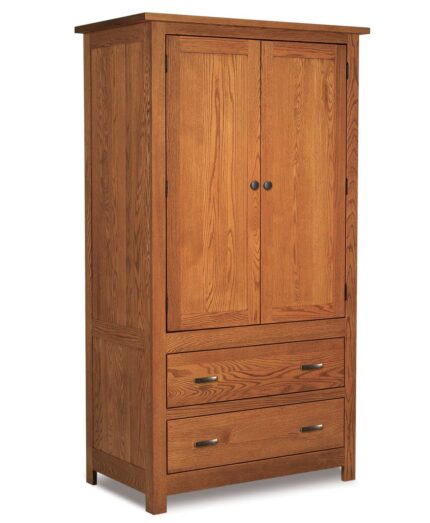Flush Mission 2 Drawer 2 Door Armoire