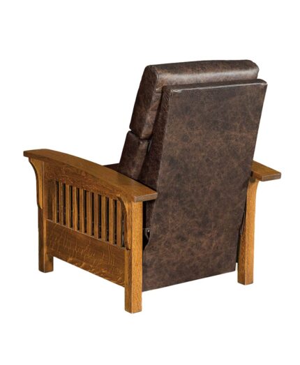 Amish Heartland Slat Pushback Recliner [Back Detail]
