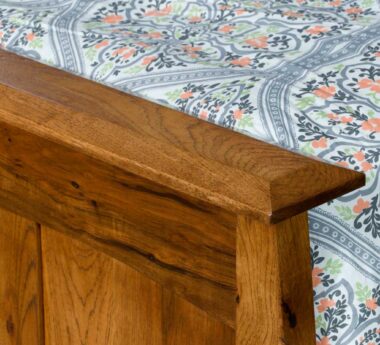 Boulder Creek Mission Bed [Footboard Detail]