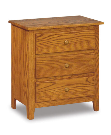 Shaker Taller 3 Drawer Nightstand