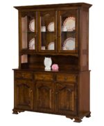 LaGrange 3 Door Hutch [Open Deck, Brown Maple | Asbury]