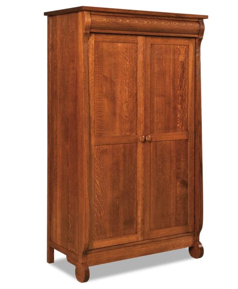 Old Classic Sleigh Wardrobe Armoire