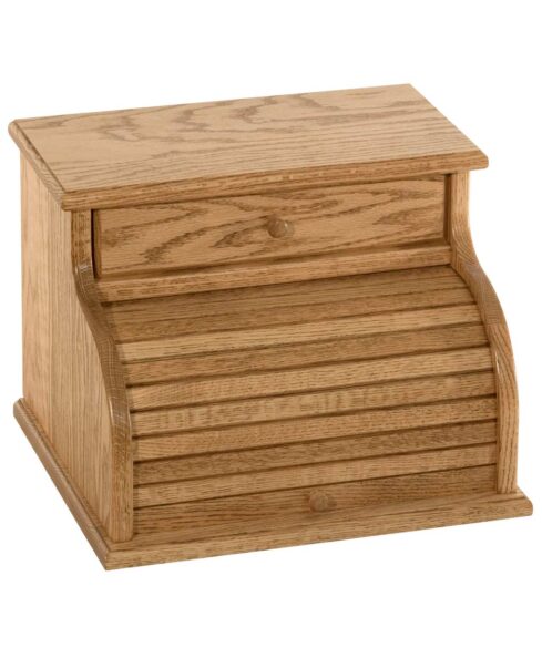 Rolltop Bread Box with Drawer - Image 2