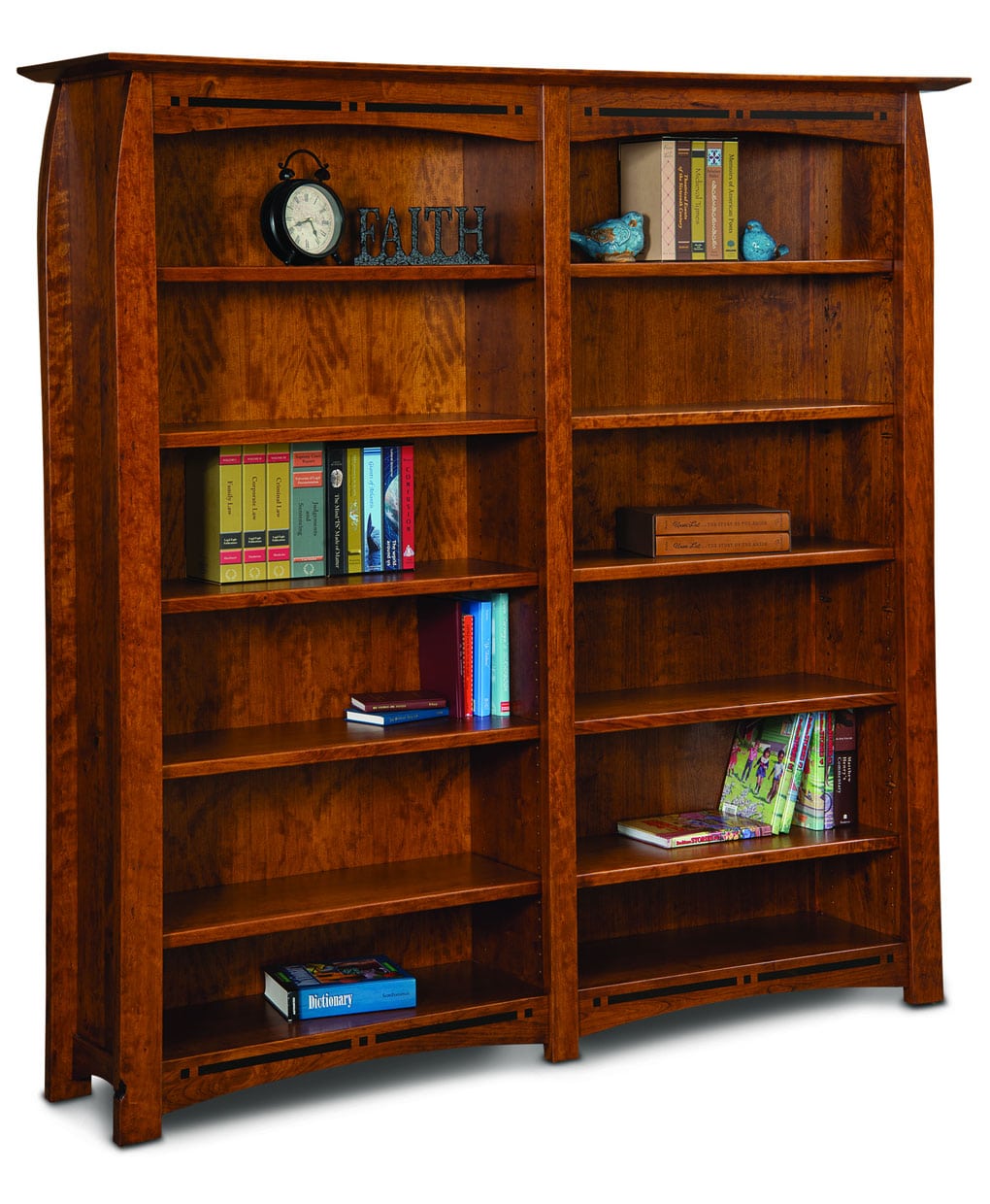 Boulder Creek Double Bookcase - Amish Direct Furniture