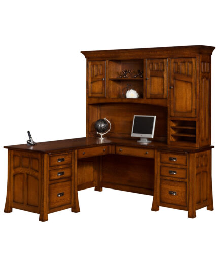 Bridgefort Mission Corner Desk [Front]