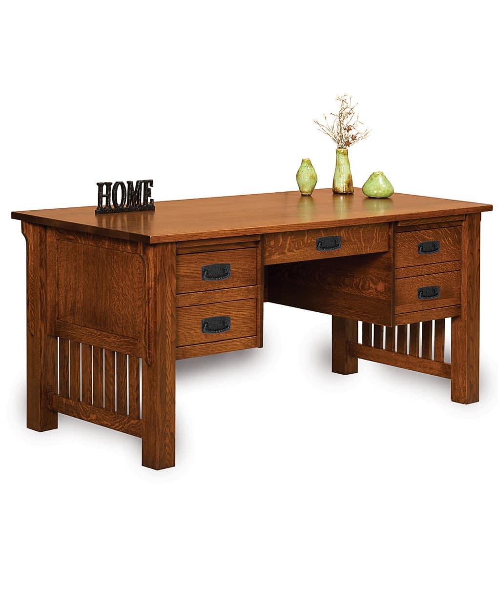 Bridger Mission Executive Desk Amish Direct Furniture
