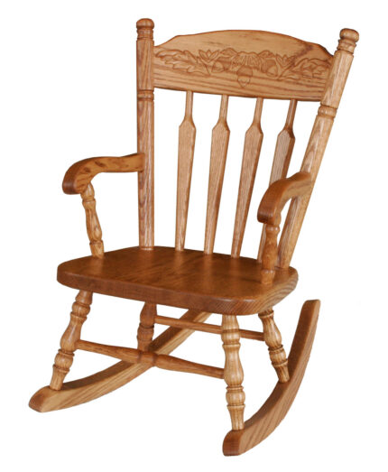 Child's Rocker with Acorn Post
