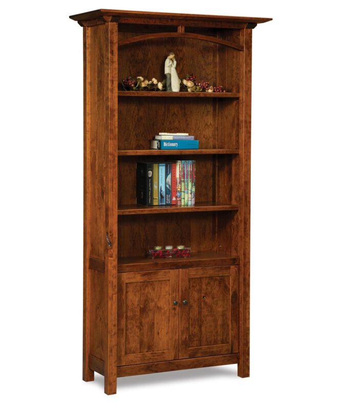 Amish Artesa Bookcase with Doors