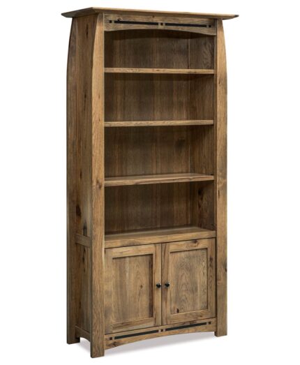 Amish Boulder Creek Bookcase with Doors