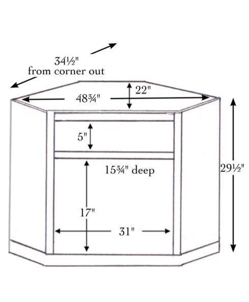 Classic Corner Media Console - Image 2