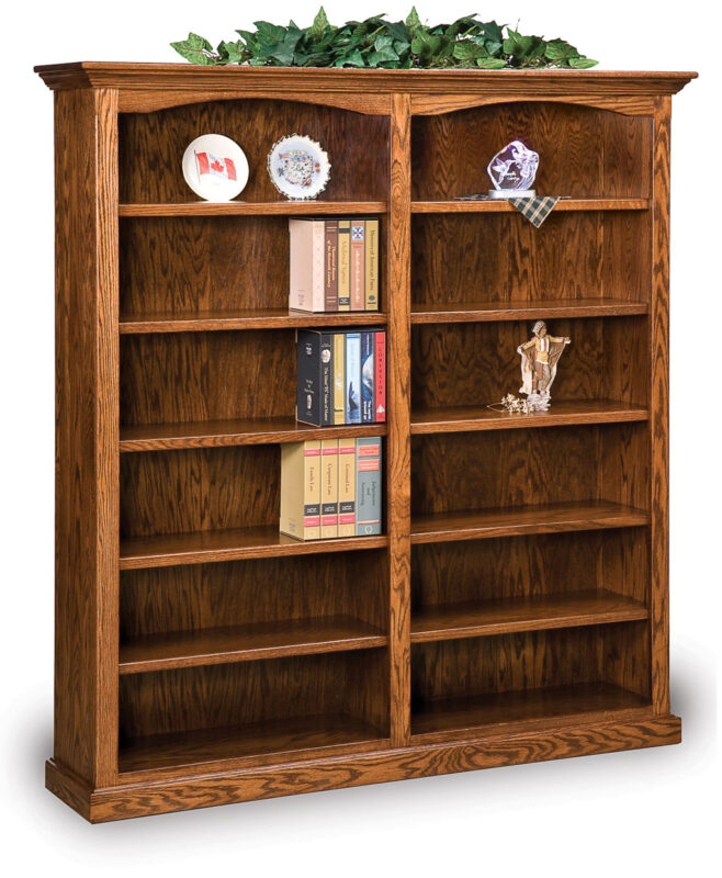 Hoosier Heritage Amish Double Bookcase