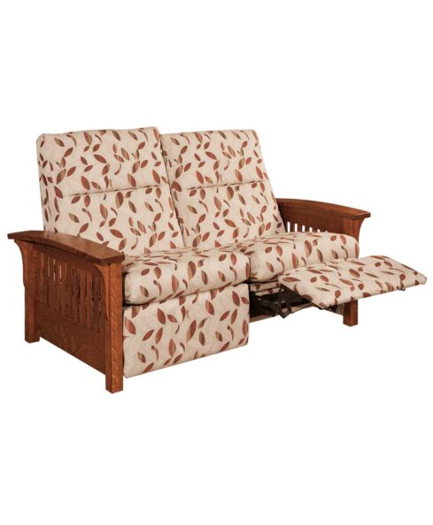 Skyline Slat Loveseat Recliner [Foot Up]