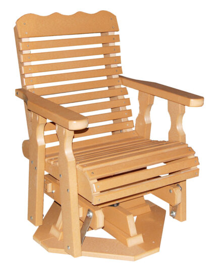 Poly Plainback Swivel Glider