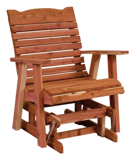 Amish Outdoor Straightback Glider