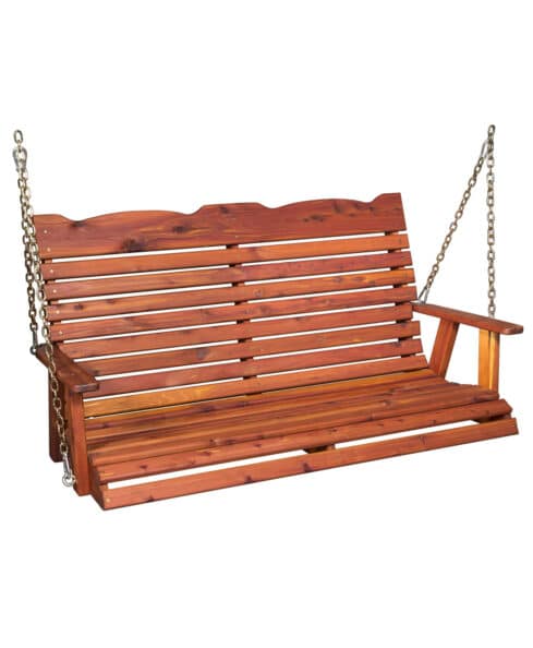 Amish Outdoor Straightback Porch Swing