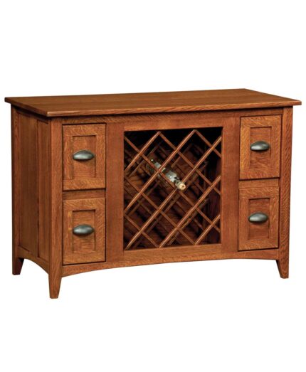 Monroe Amish Wine Cabinet