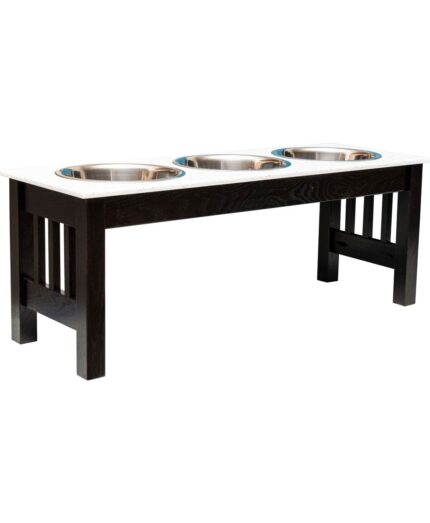 Amish made Parkin Extra Large Triple Bowl Diner [PAXL3]