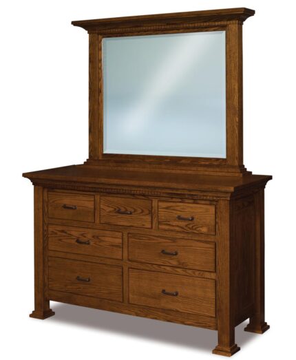 Empire 7 Drawer Dresser with optional mirror (JRE-046)