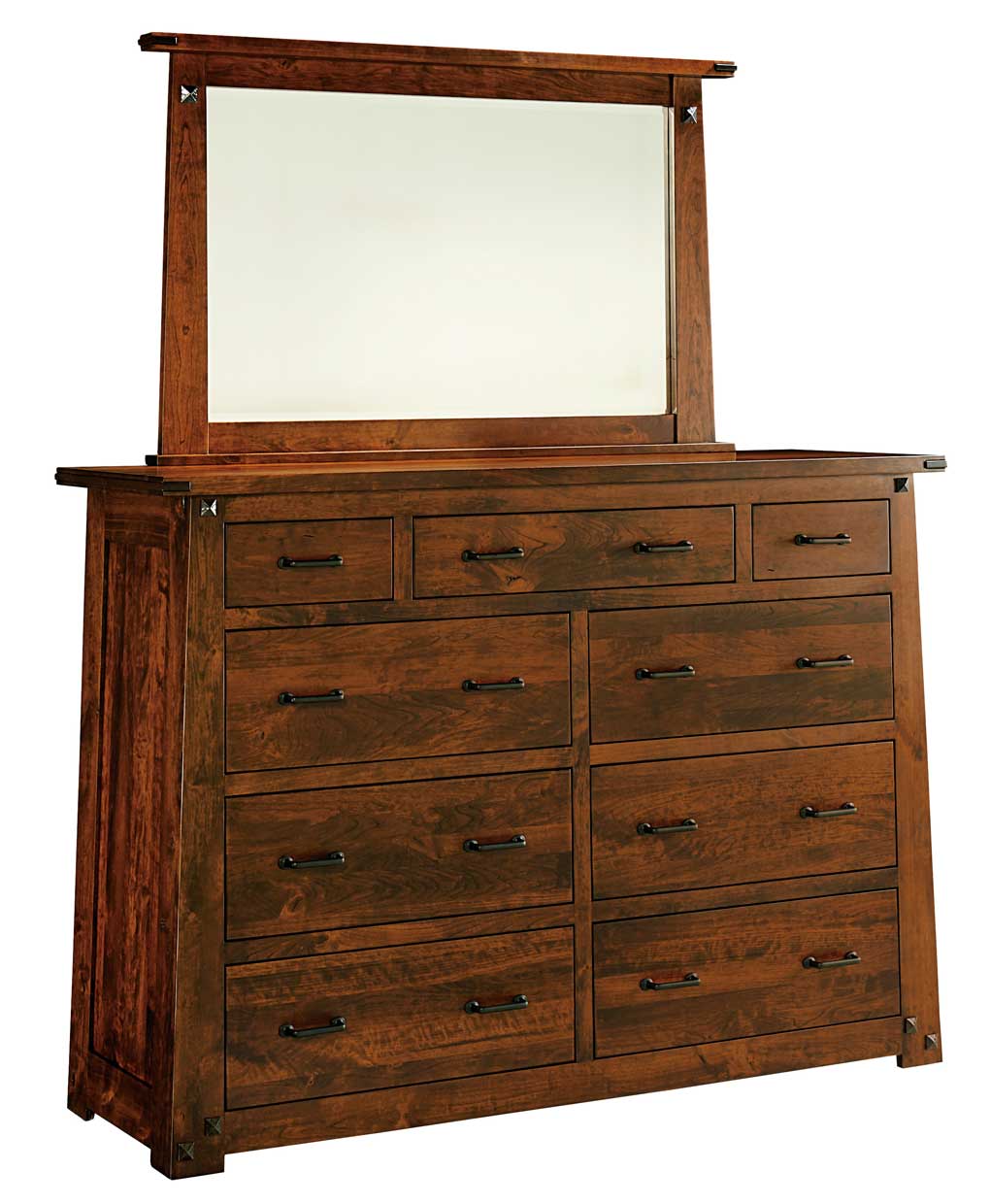 Encada 9 Drawer Dresser Amish Direct Furniture