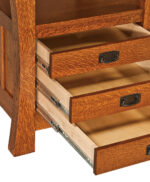 Arts and Crafts Cabinet Amish Table [Drawers Detail]