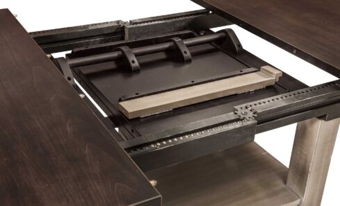 Heidi Amish Cabinet Table [Butterfly Leaf Detail]