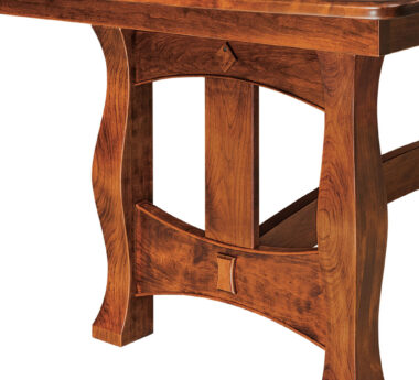 Reno Amish Trestle Table [Base Detail]