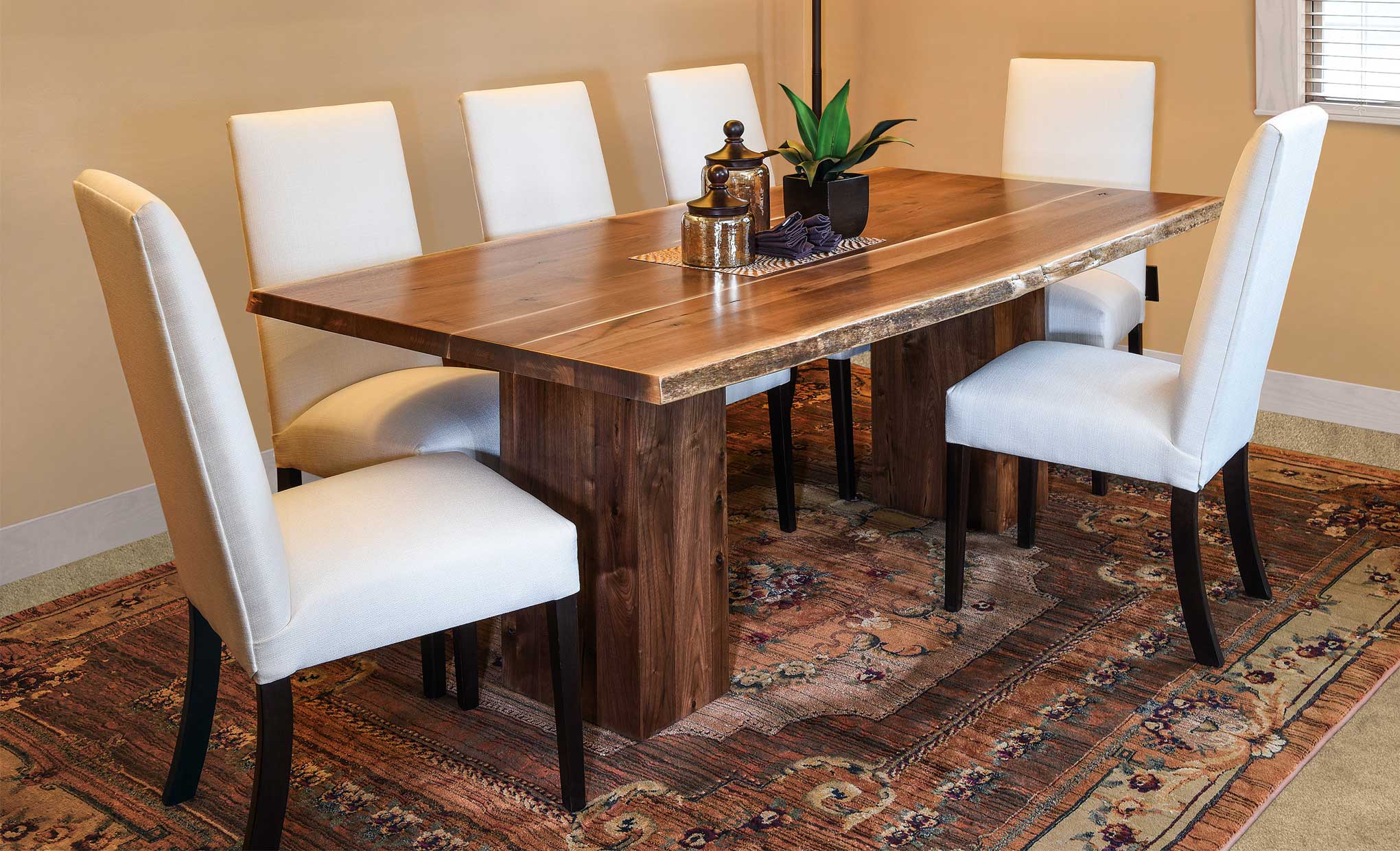 Live Edge Dining Room Table And Chairs