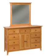 Bungalow 9 Drawer 2 Door Dresser