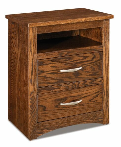 Denver 2 Drawer Nightstand with Opening