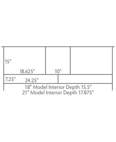 Brayfort TV Stand [60" wide model Dimensions]