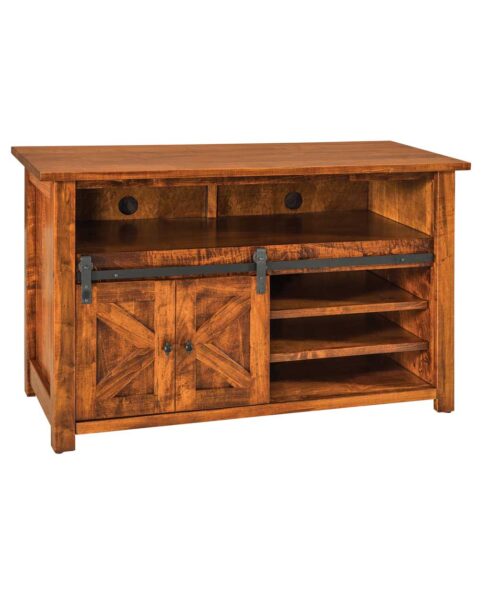 Teton TV Stand with Sliding Barn Wood Door [49" wide / TT2149TV]