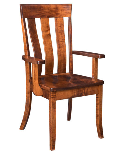 Alexander Amish Kitchen Chair [Brown Maple / Arm Chair]