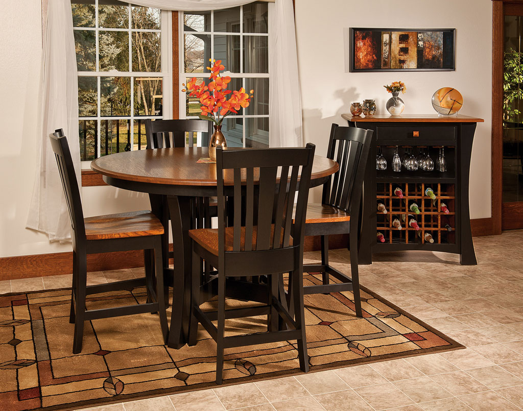 Arts And Crafts Amish Table Set Amish Direct Furniture