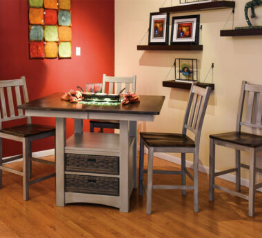 Heidi Amish Cabinet Table Set