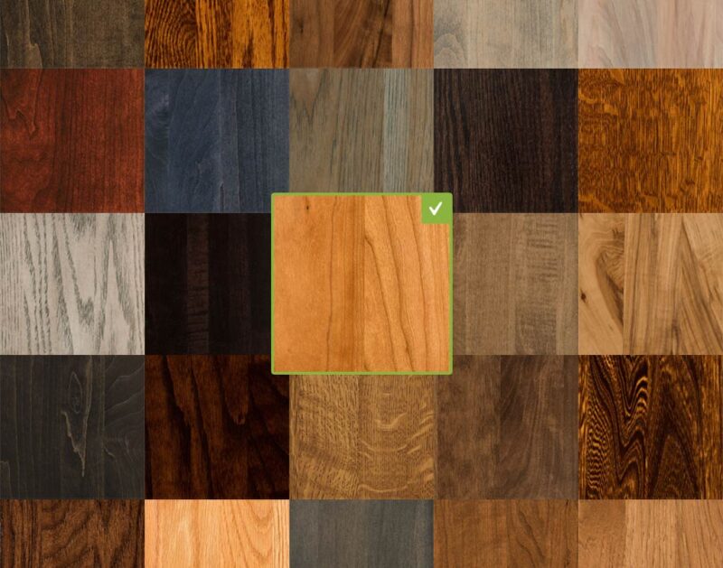 Order stain and paint samples from our premier finish collection by Amish Direct Furniture