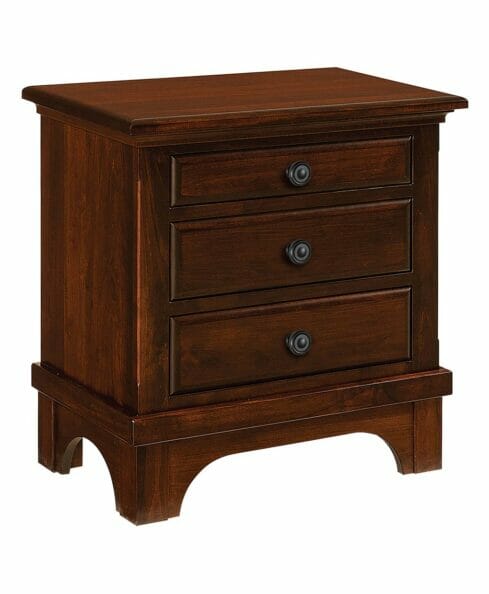 Amish Hamilton Court 3 Drawer Nightstand