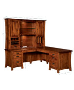 Arts and Crafts L-Desk [Detailed Dimensions]