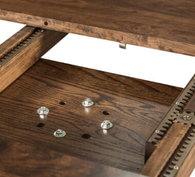 Emerson Single Pedestal Table [Mounting Board, Gear Slides Detail]