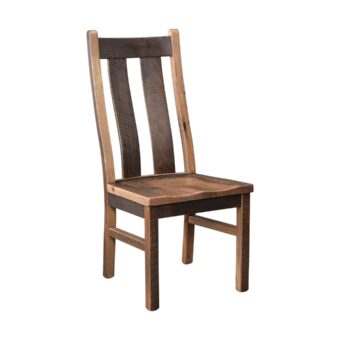 Amish Made Bristol Barnwood Dining Chair [Side Chair]