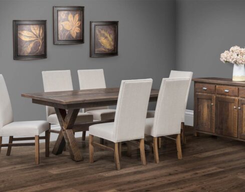 Amish Made Buxton Barnwood Dining Set