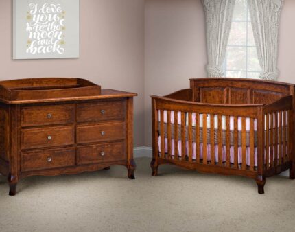 Amish made French Country Baby Crib Set
