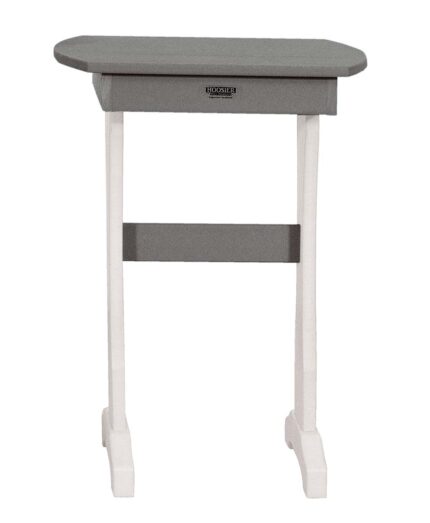 Amish made Hoosier Counter End Table [White and Dove Grey]